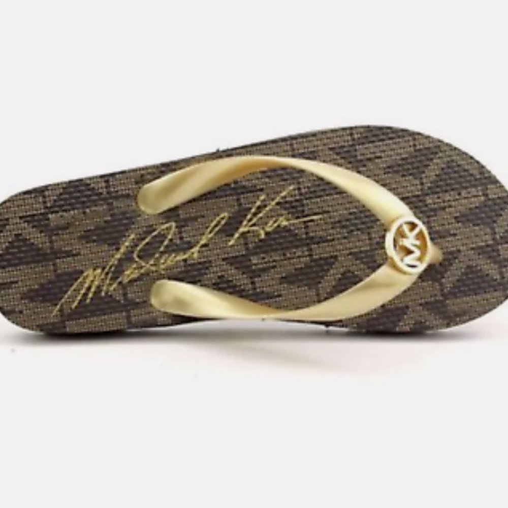 Michael Kors signature flip flops